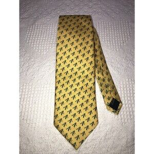 NEW MLB LIMITED EDITION OAKLAND A'S GOLD TIE WITH GREEN "A'S" BY MACY'S